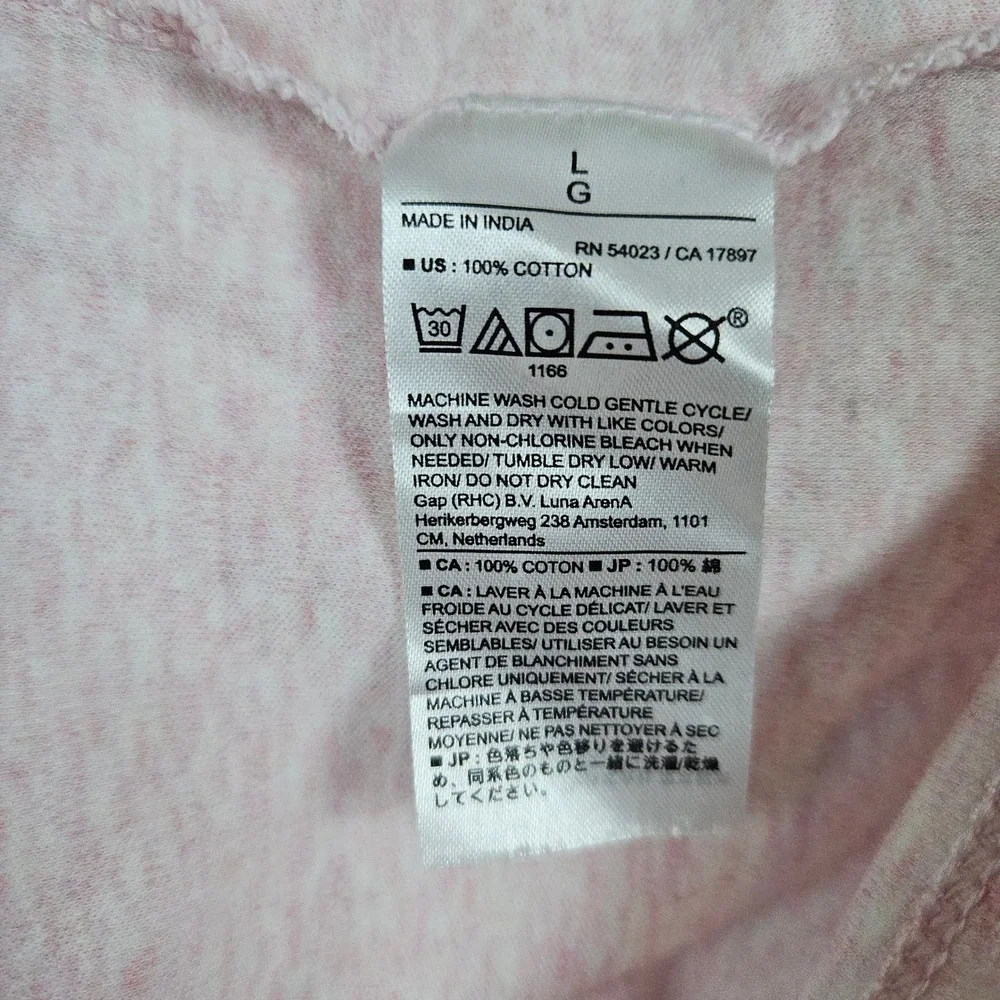 Banana Republic Heathered Pink Polo Shirt Size L Luxe Touch‎ Performance FLAWED